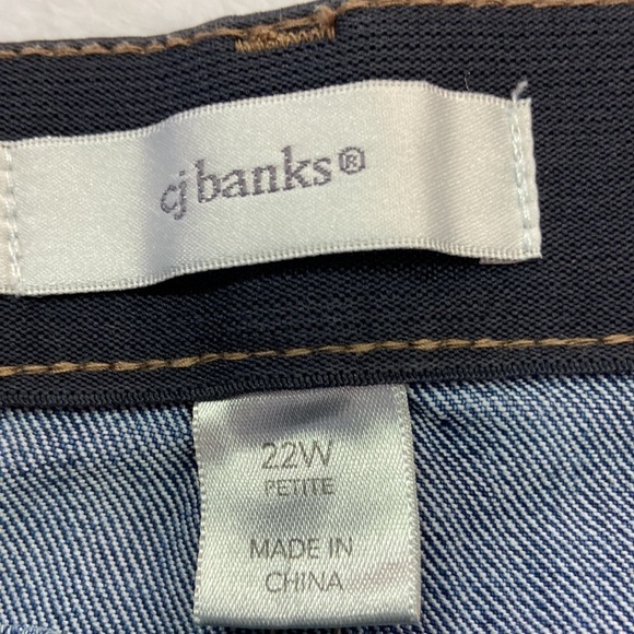 CJ Banks Five Pocket Straight Leg Jeans Size 22W Petite - Picture 4 of 5